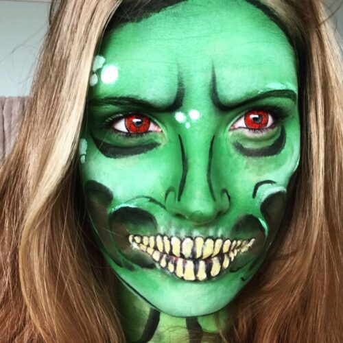 Lentes de contacto de Halloween Rojo Zombie photo review